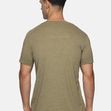 Men Organic Cotton Recycled Polyester Melange effect T Shirt