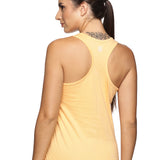 Women Sleeveless Razer Back Running Tank top (Yellow)