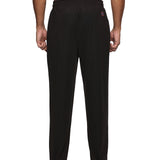 Men side pocket with Zipper closing and outside Drawstring Track Pants (Black)