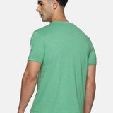 Men Organic Cotton Recycled Polyester Melange effect T Shirt