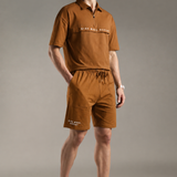 Comfortable Elastic Waistband Shorts Relaxed Fit with Functional Front Patch Pockets