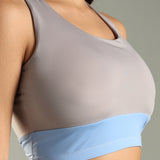 Women's Criss Cross Back Sports Bra with Detachable Pad