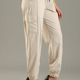 Women’s Workleisure Cargo Pants with Elasticated Cuff