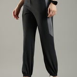 Women's Cut & Sew Joggers with Contrast Panels