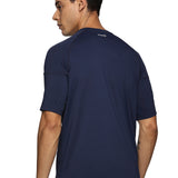 Men Kooltex Solid High Performance Half Raglan Sleeve(Navy Blue)