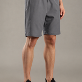 Men Solid Shorts With Side Pocket With Zipper Closure