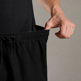 Men Solid Shorts With Side Pocket With Zipper Closure