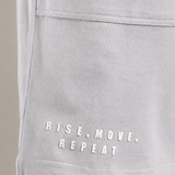 Comfortable Elastic Waistband Shorts Relaxed Fit with Functional Front Patch Pockets