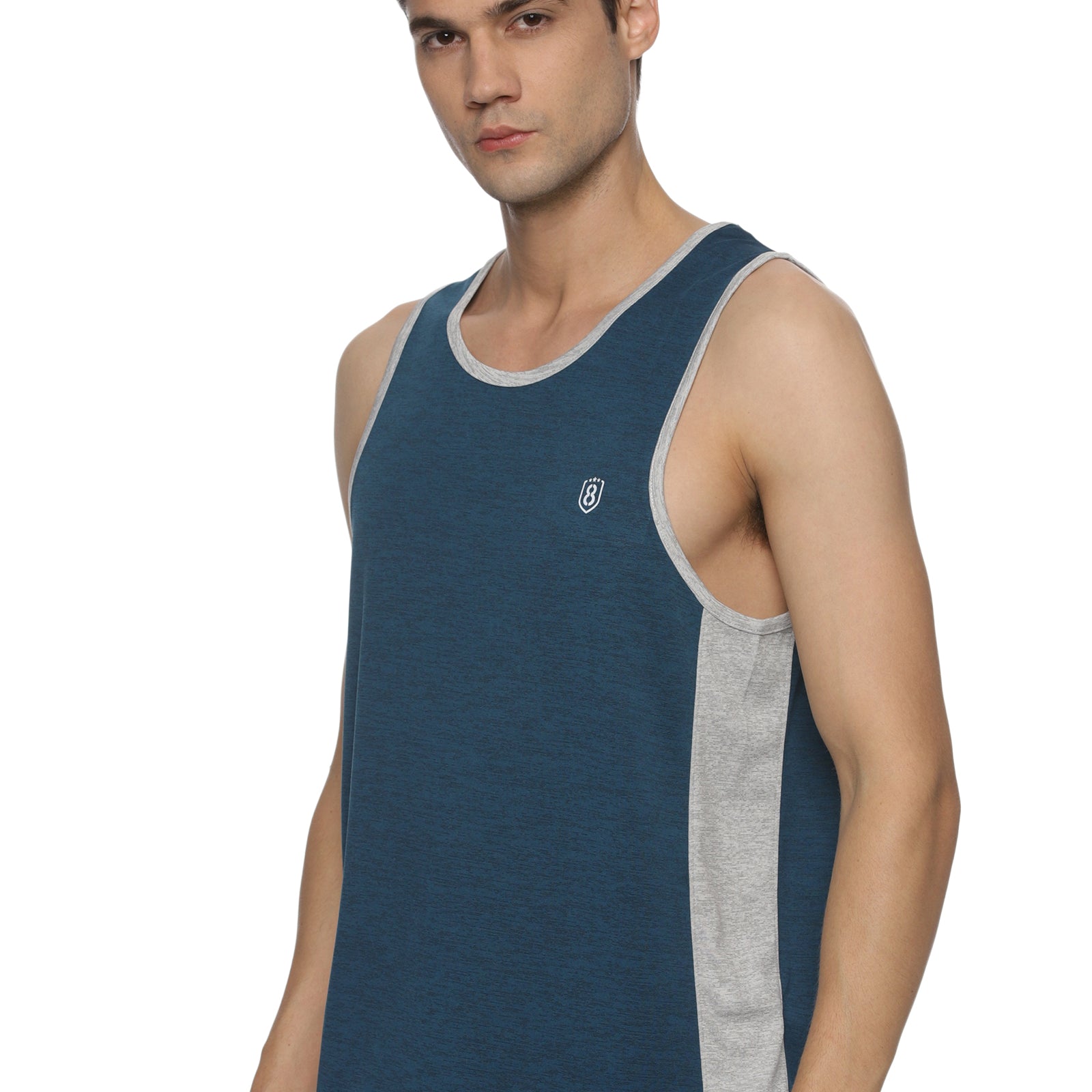 Men Basketball wear with Grey piping.