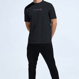 Men's Pintuck T-Shirt with Multi Reflector Chest Print
