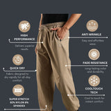 Men's Woven Boxy Jogger with Zipper Pocket