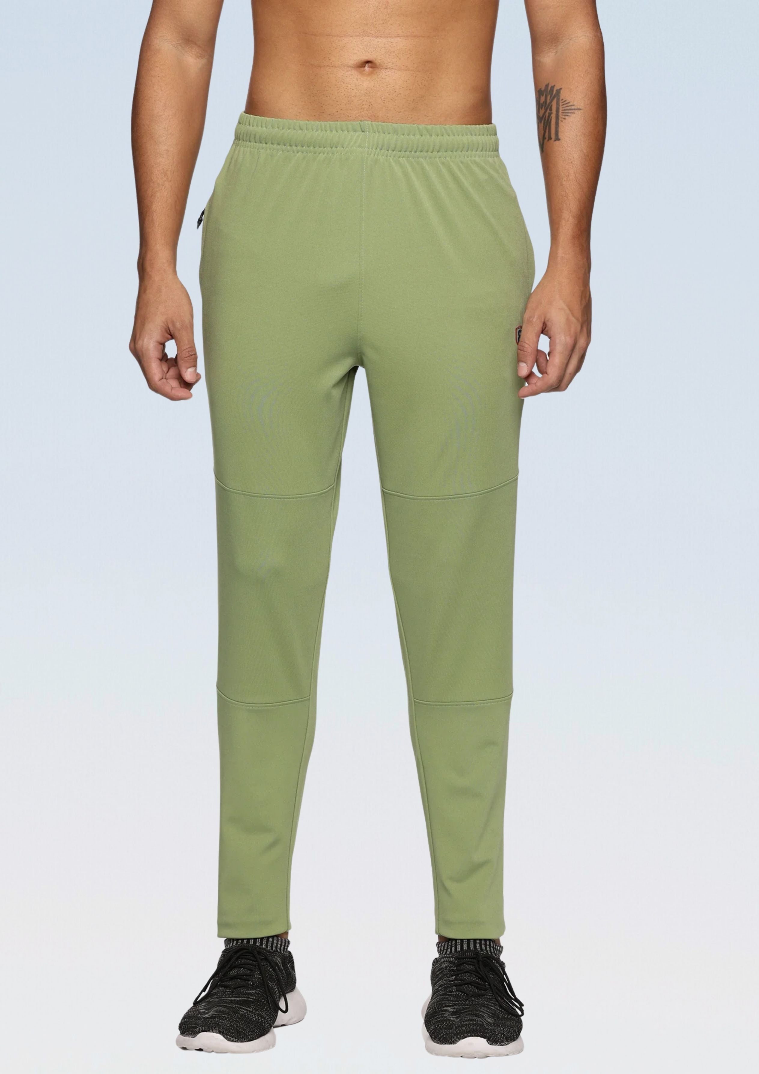 Men One Side Zipper Pocket and Inside Drawstring Trackpant