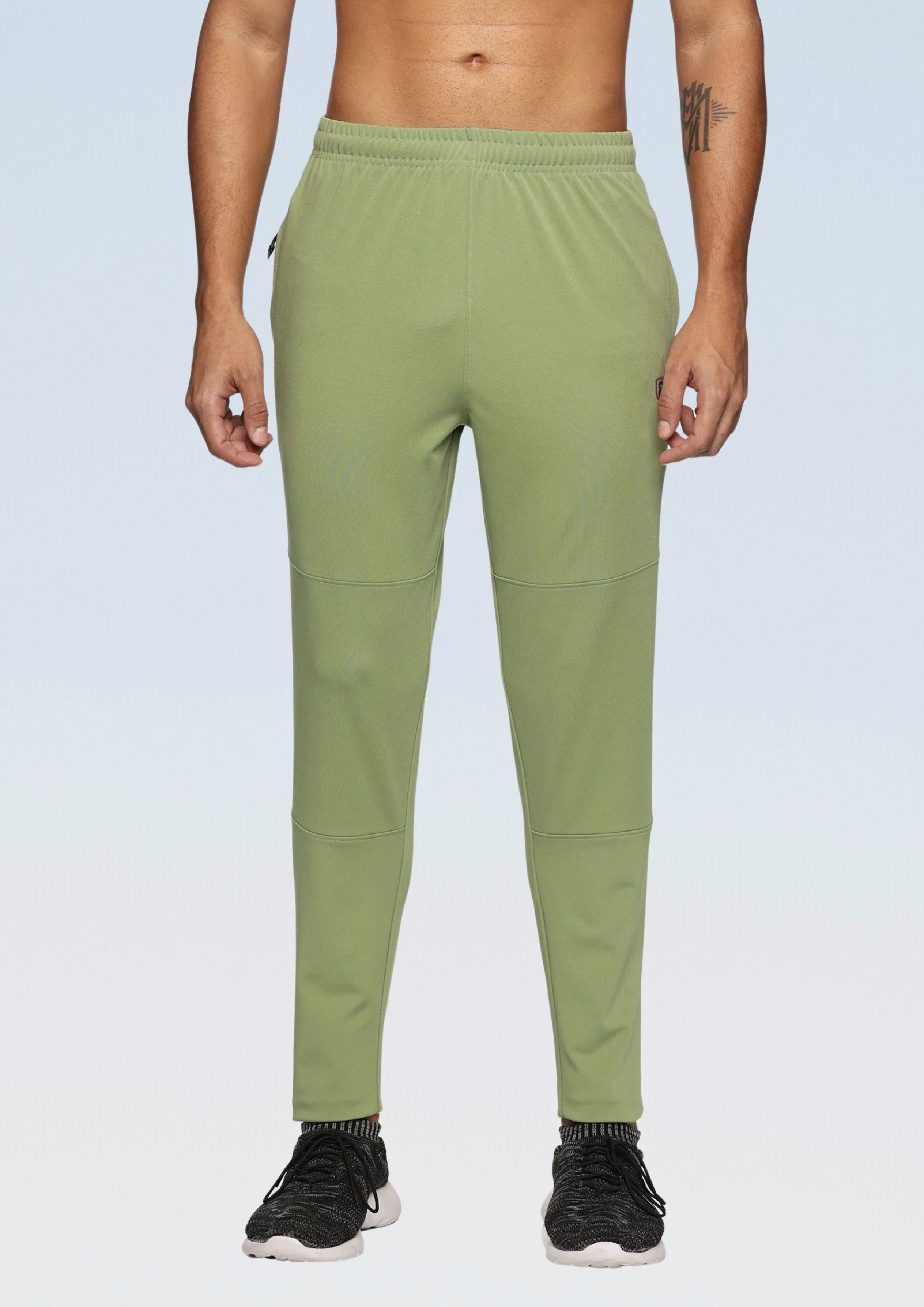 Men One Side Zipper Pocket and Inside Drawstring Trackpant