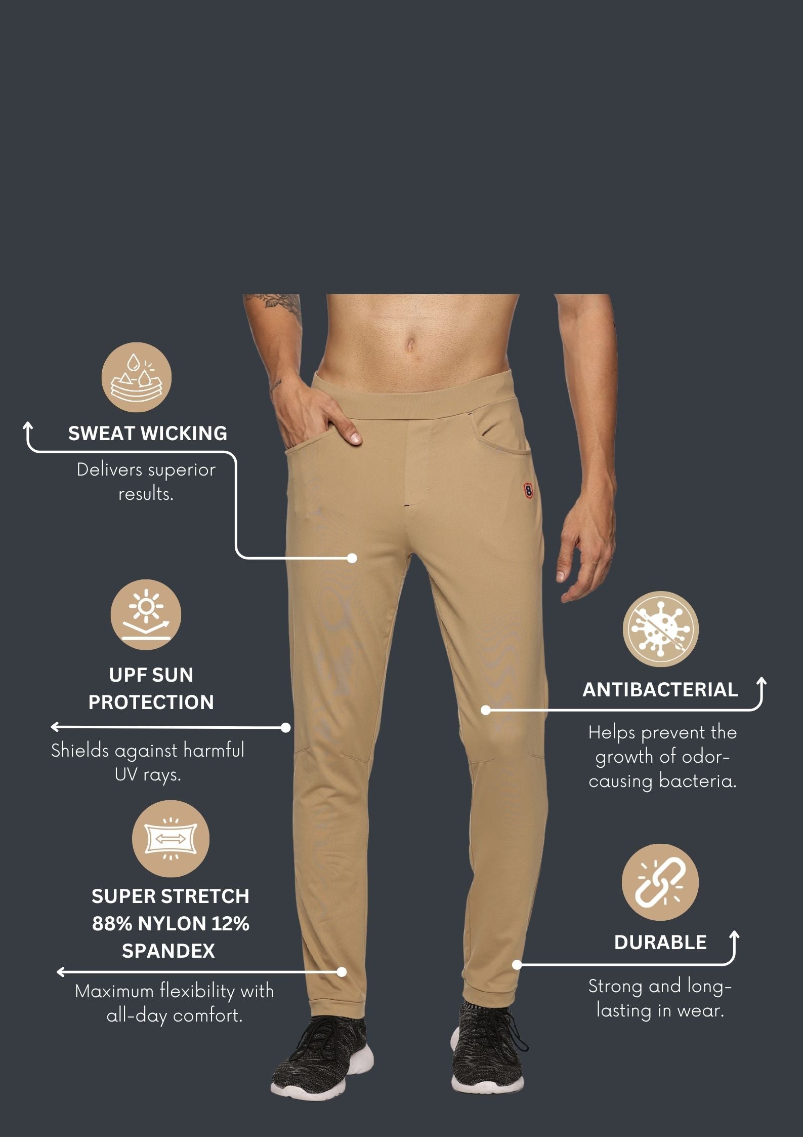 Pant Coin Men's Super Stretchable Pant with Denim Pocket & Coin Pocket – Domin8