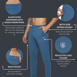 Men's Super Stretchy Work Leisure Pant With Zipper Closure at Both Side Pocket