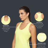 Women Sleeveless Razer Back Running Tank top (Orange)