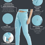 Women's cotton jogger pant with side pocket & drawstring