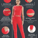 Women's Cotton Coord Set with Crop Top and draw string side pocket Jogger