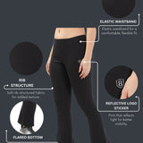 Women's  Cotton Flared Stretchy and Slim Fit Pant