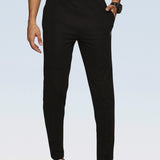 Men One Side Zipper Pocket and Inside Drawstring Trackpant