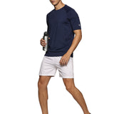 Men Solid High Performance Half Raglan Sleeve