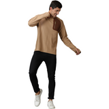 Men's Casual Fit Thumb Hole Sleeve Sweat Shirt