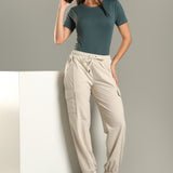 Women’s Workleisure Cargo Pants with Elasticated Cuff