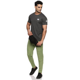 Men Organic Cotton Recycled Polyester Melange effect T Shirt