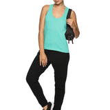 Women Sleeveless Razer Back Running Tank top (Yellow)