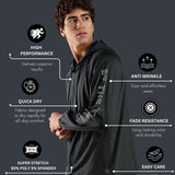 Men’s Raglan Hoodie with Zipper Pockets