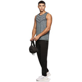 Men side pocket with Zipper closing and outside Drawstring Track Pants (Black)