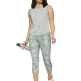 Women's Camouflage Slim-Fit Elasticated Capris