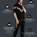 Women’s Cut & Sew Tracksuit with Adjustable Drawstring Waistband