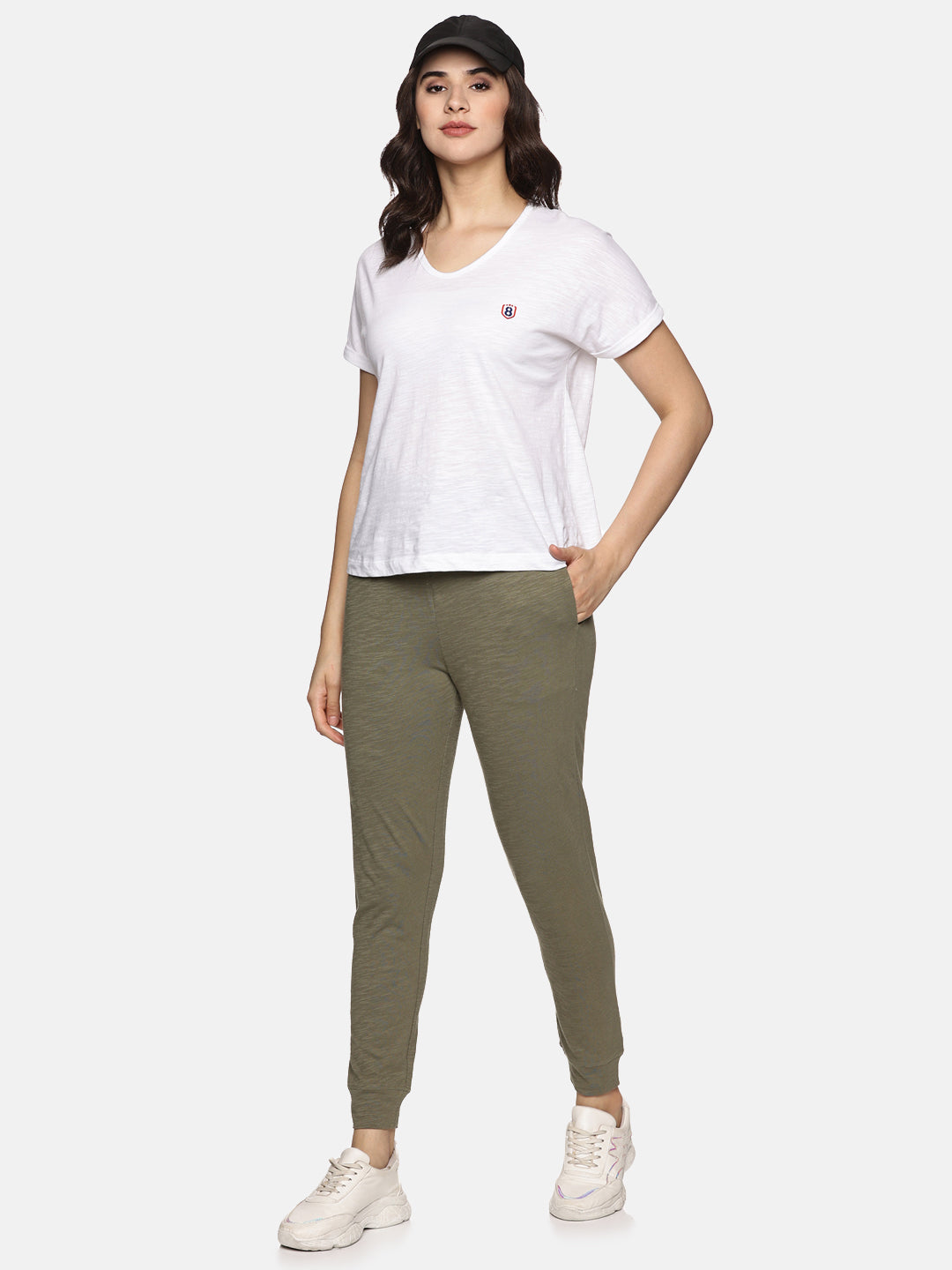 Women Joggers pant With Side Pockets and Drawstring waist Adjustable