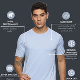 Men Solid High Performance Training T-Shirt
