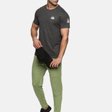 Men Organic Cotton Recycled Polyester Melange effect T Shirt