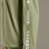 On-Trend Relaxed Fit Pullover Featuring Side Graphics and Quarter-Zip highneck Collar