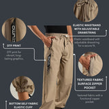 Men's Woven Boxy Jogger with Zipper Pocket