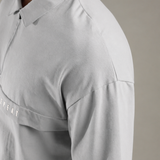 Dropped Shoulder Half-Zip Polo T shirt with shorts
