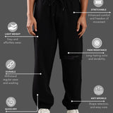 Men’s Oversized Joggers with Adjustable Waistband & Pocket with Snap Button Closure