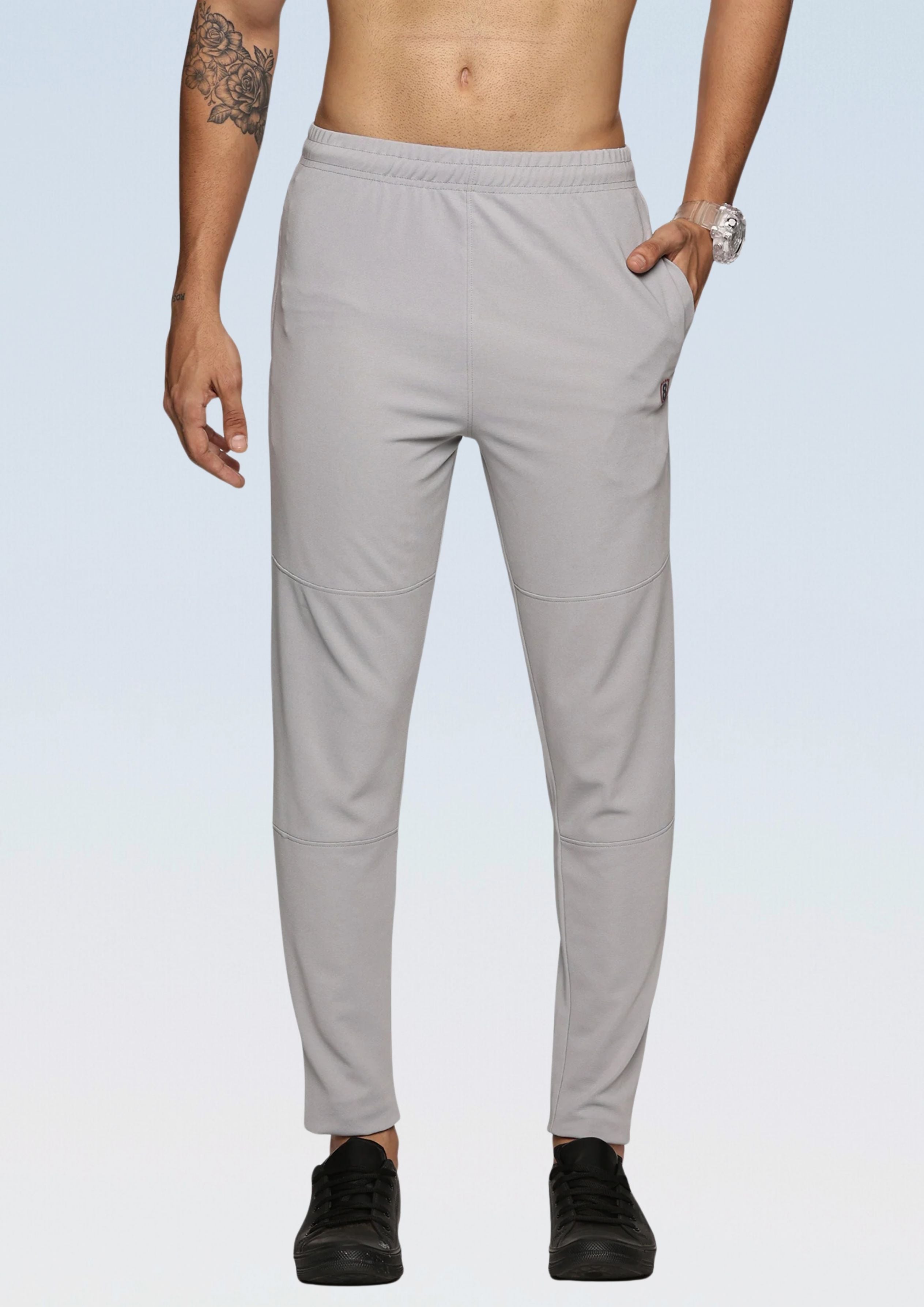 Men's Slim fit track pant with Elasticated waist with Inside Drawstring