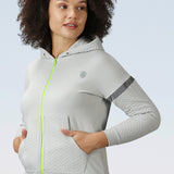 Women's Quilted Hoodie Sweat Shirt with Kangaroo Pockets