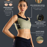 Women's Stylish Sports Bra with Detachable Pad