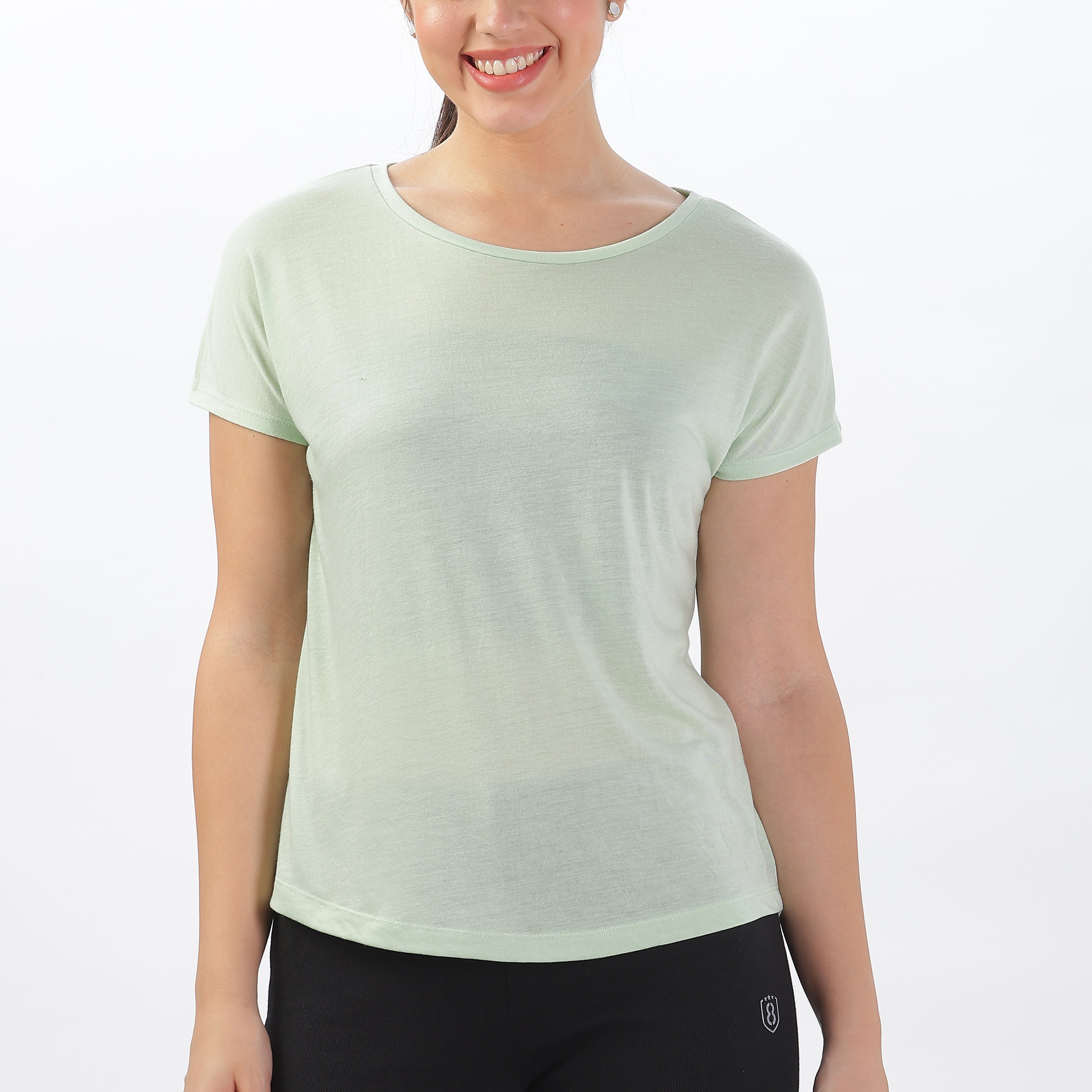 WOMENS TENCIL POLYESTER ULTRA SOFT AND SMOOTH HYPOALLERGENIC T-SHIRT