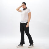 Women's Cotton Slim Flared Stretchy and Slim Fit Pant