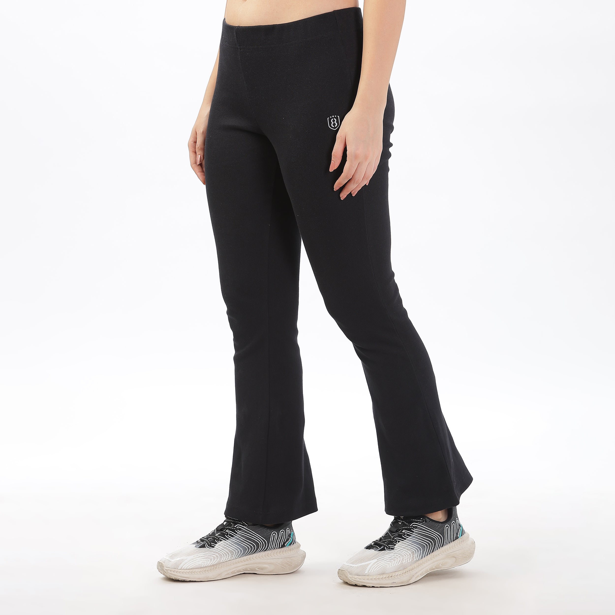 Women's  Cotton Flared Stretchy and Slim Fit Pant