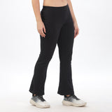 Women's Cotton Slim Flared Stretchy and Slim Fit Pant