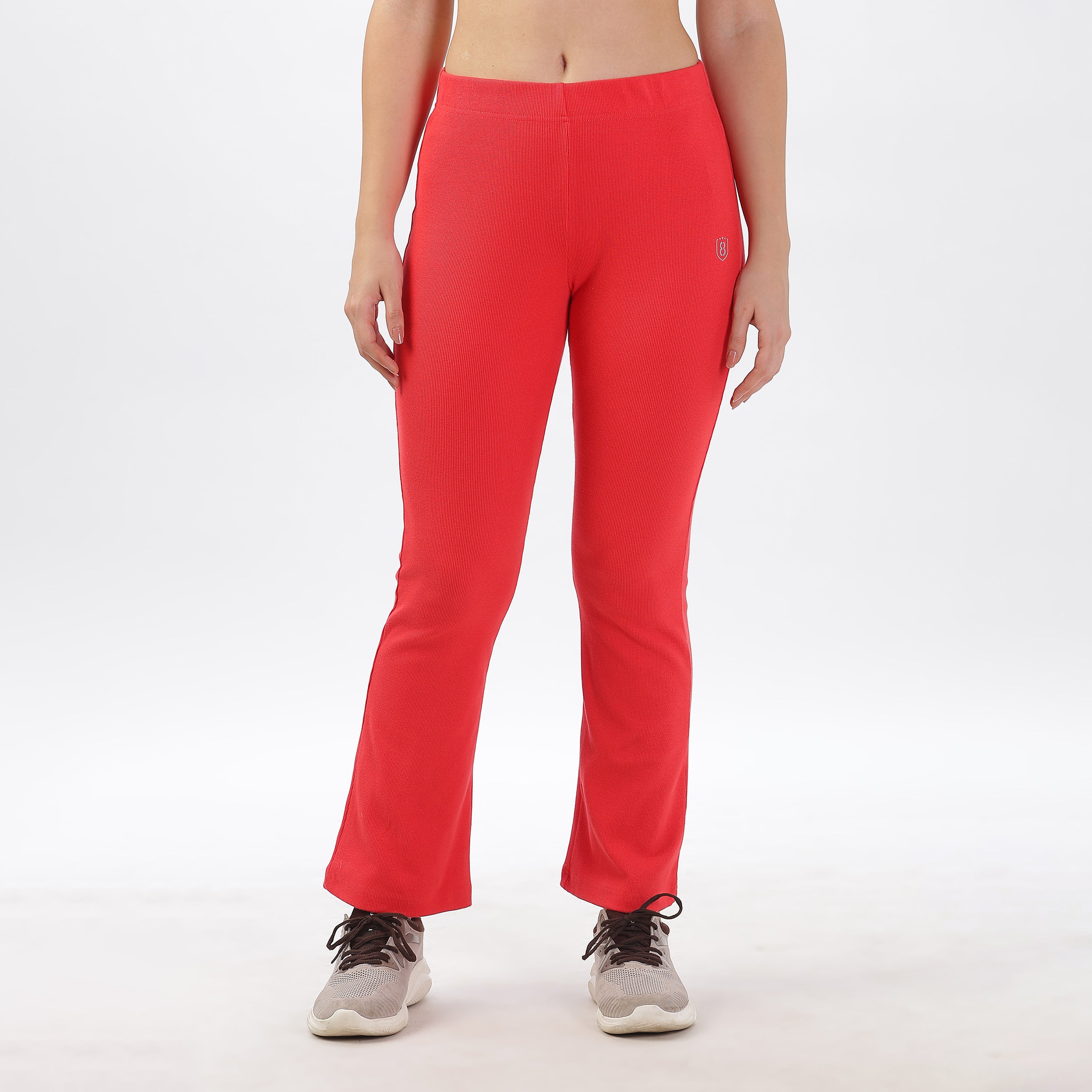 Women's Cotton Flared Stretchy and Slim Fit Pant