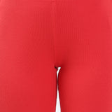 Women's Cotton Slim Flared Stretchy and Comfort Fit Pant (Brick Red)