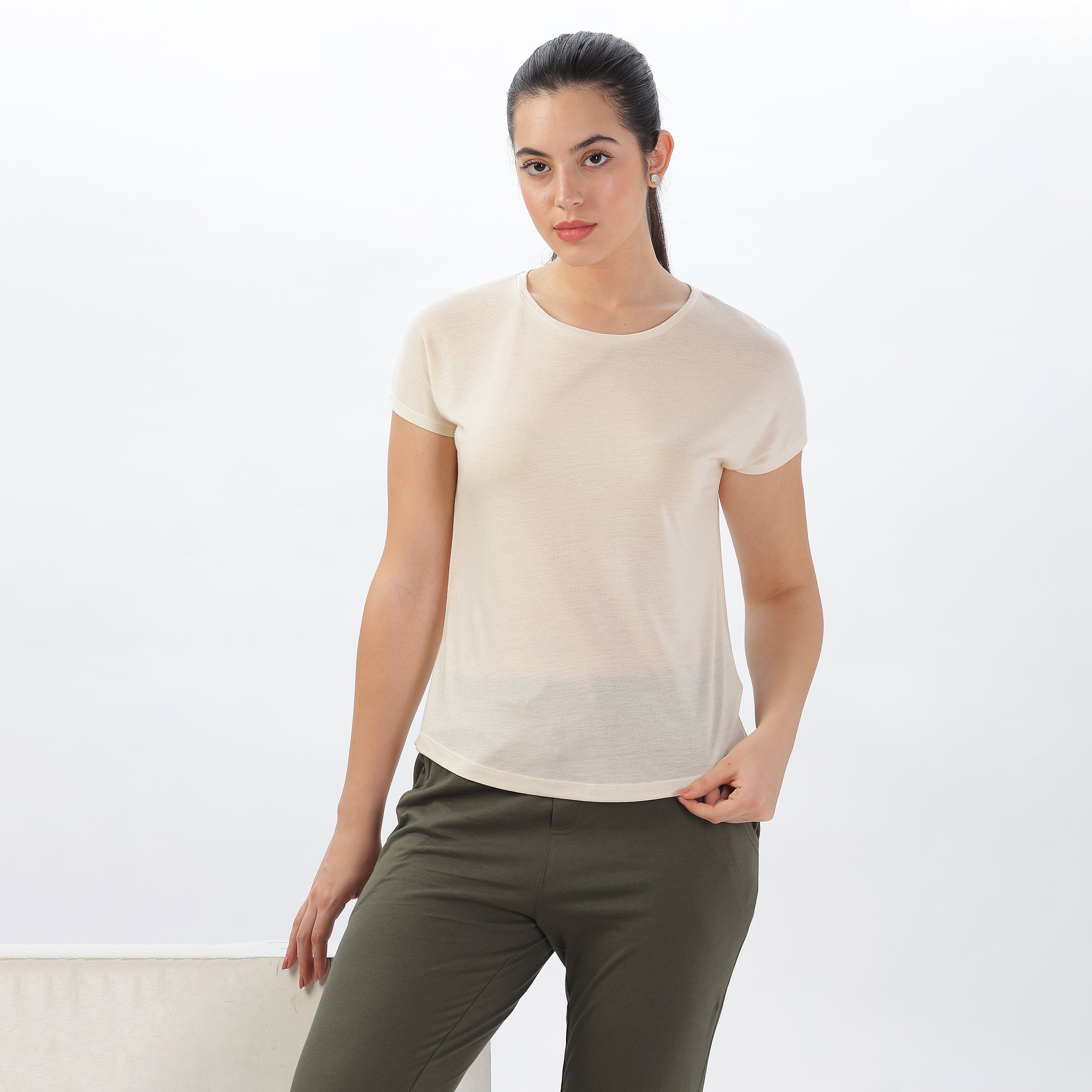 WOMENS TENCIL POLYESTER ULTRA SOFT AND SMOOTH HYPOALLERGENIC T-SHIRTS